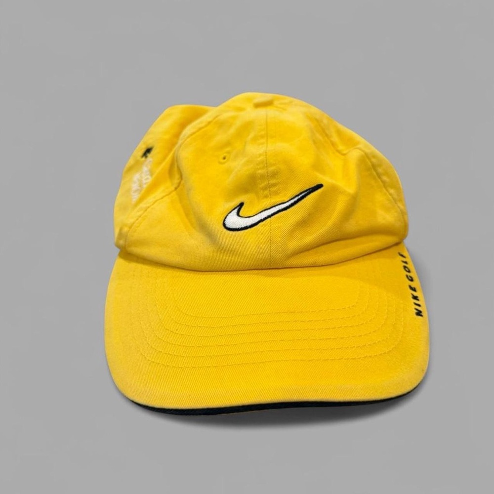 Nike Bright Yellow Baseball Cap with Embroidery